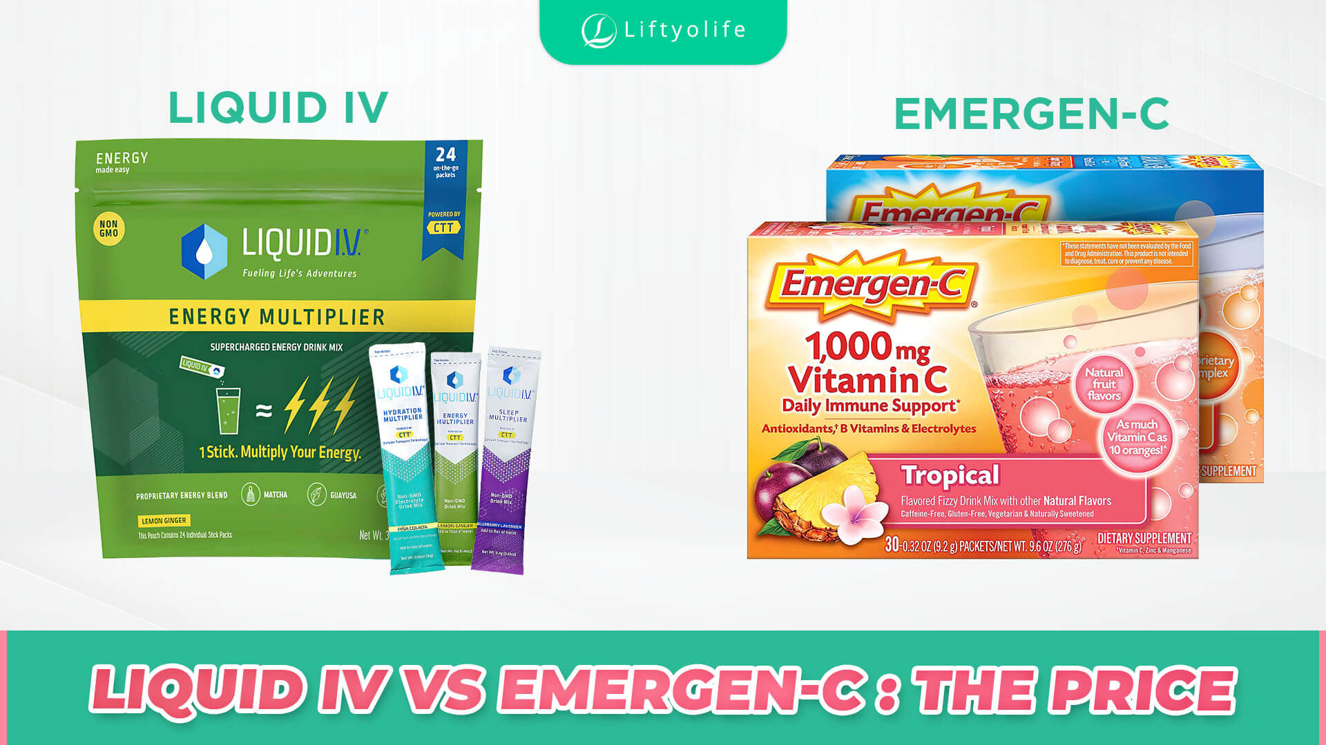 Liquid IV vs Emergen-C: The Price