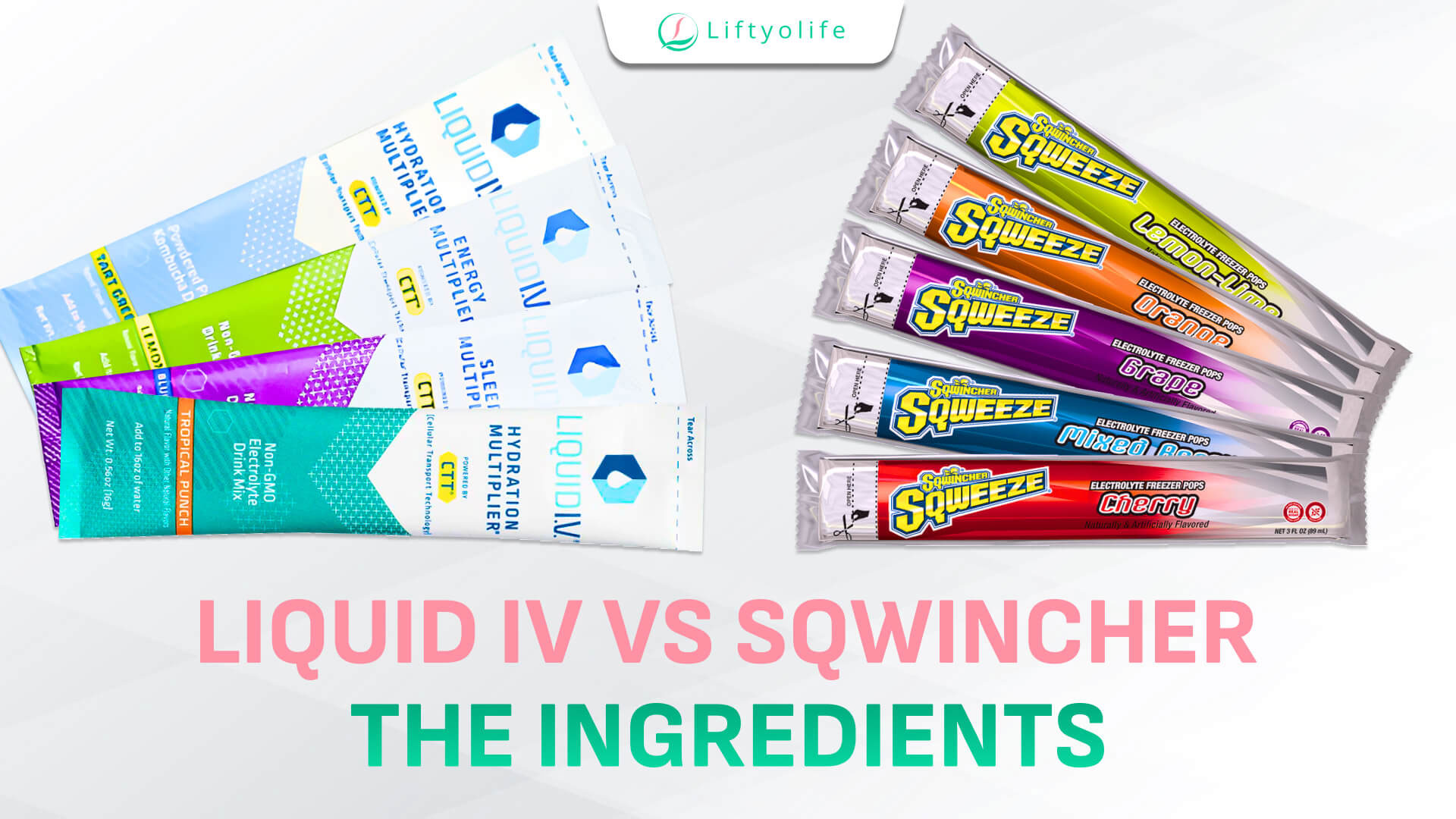 Liquid IV vs Sqwincher: The Ingredients