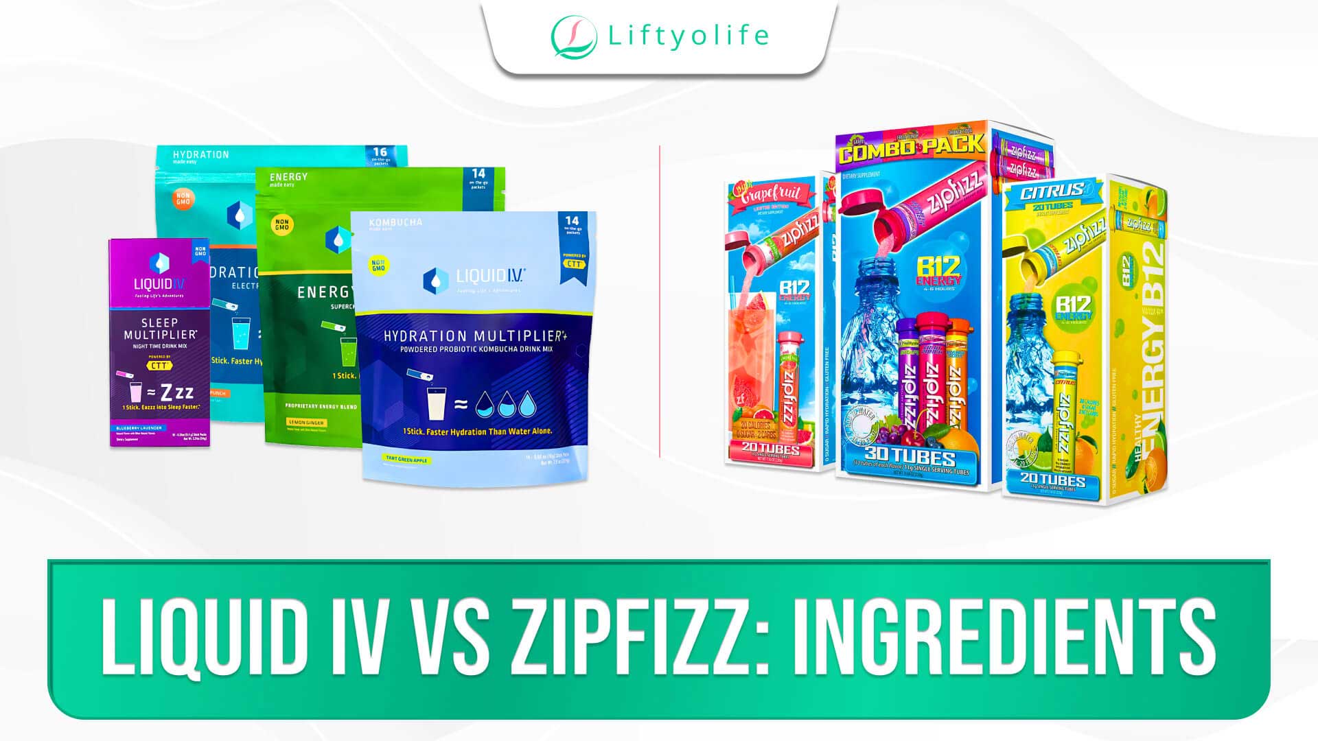 Liquid IV vs Zipfizz: Ingredients