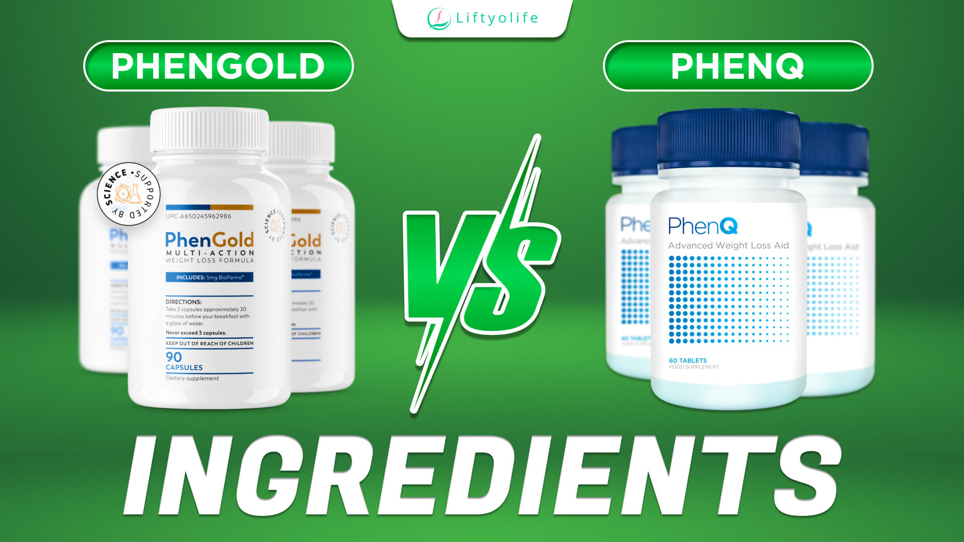 PhenQ vs PhenGold: Ingredients