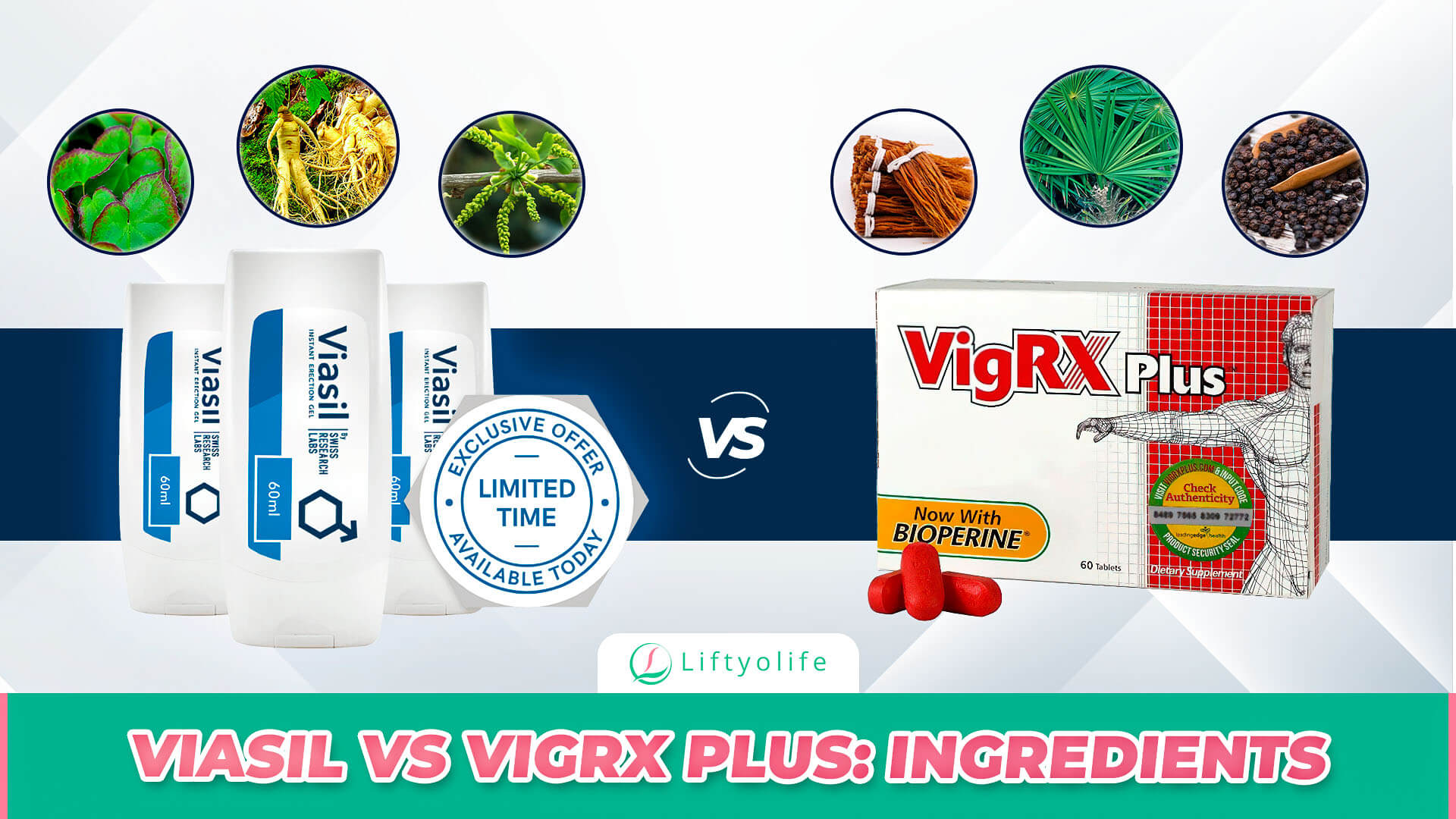 Viasil vs VigRX Plus: Ingredients
