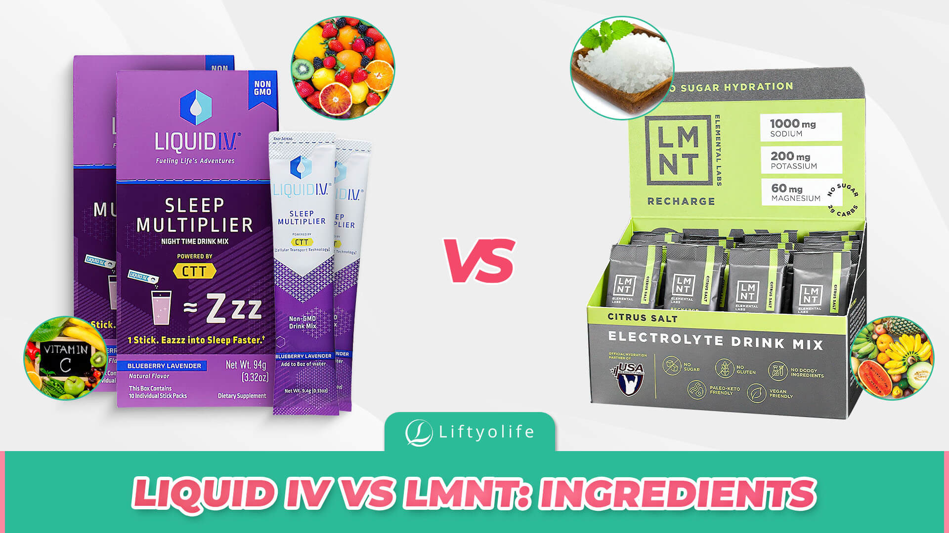 LMNT vs Liquid IV: The Ingredients