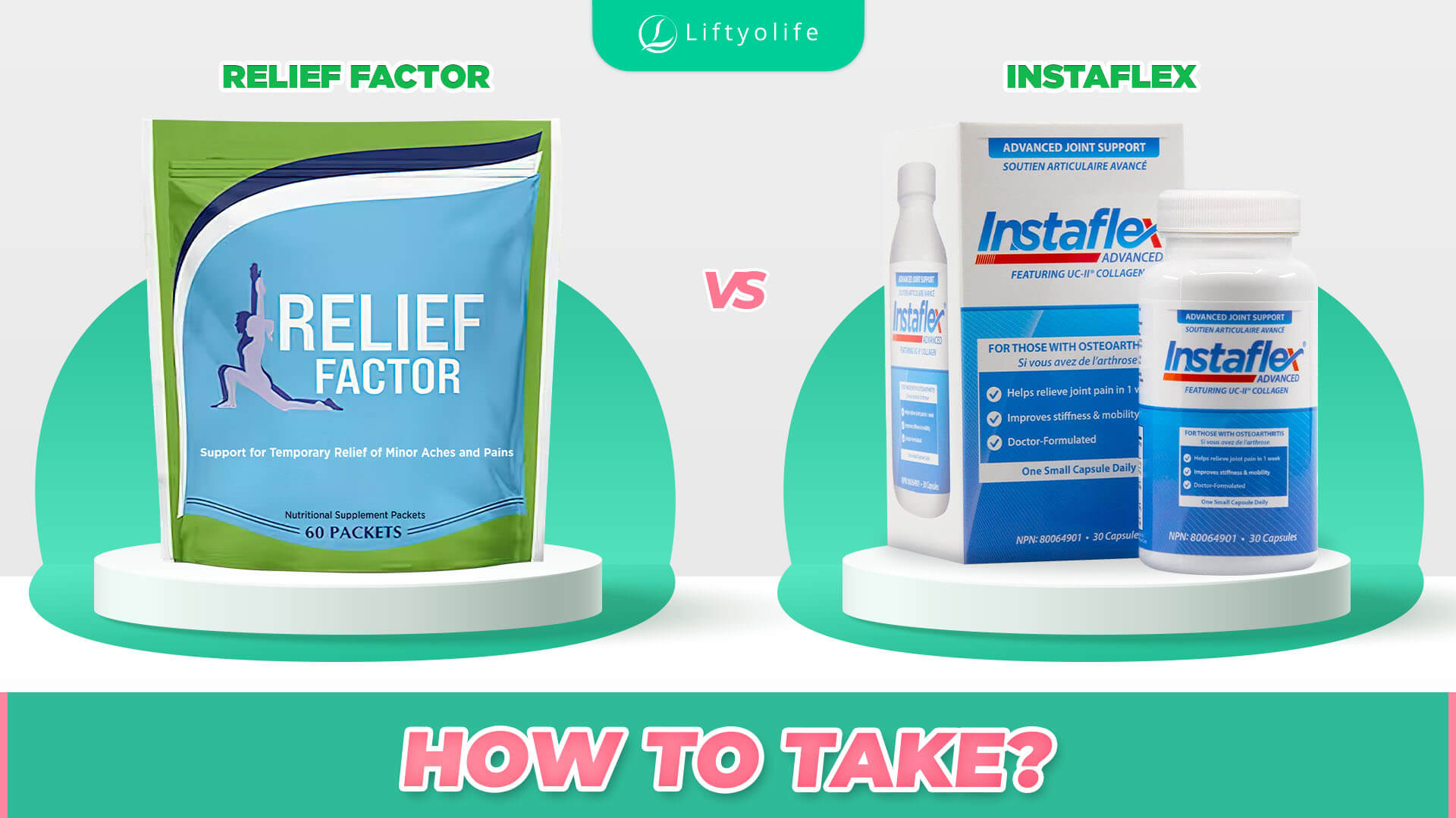 Instaflex Vs Relief Factor: How To Take?